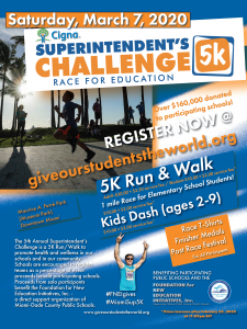 Superintendent's 5K Run/Walk Challenge-Race for Education @ Maurice A. Ferré Park